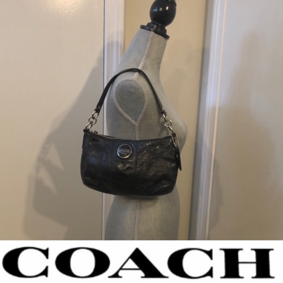 Coach Handbags - Coach Signature Embossed C Logo Black Shoulder bag